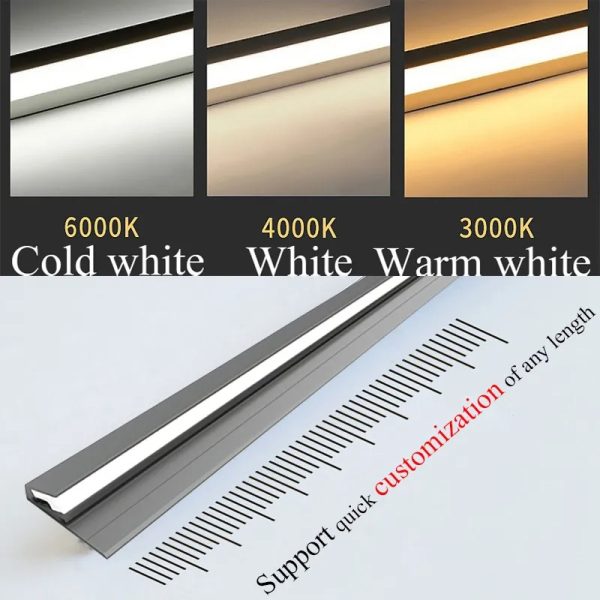 45 Degree LED Under Cabinet Lighting Bars Invisible Ultra Thin Strips | Filindra