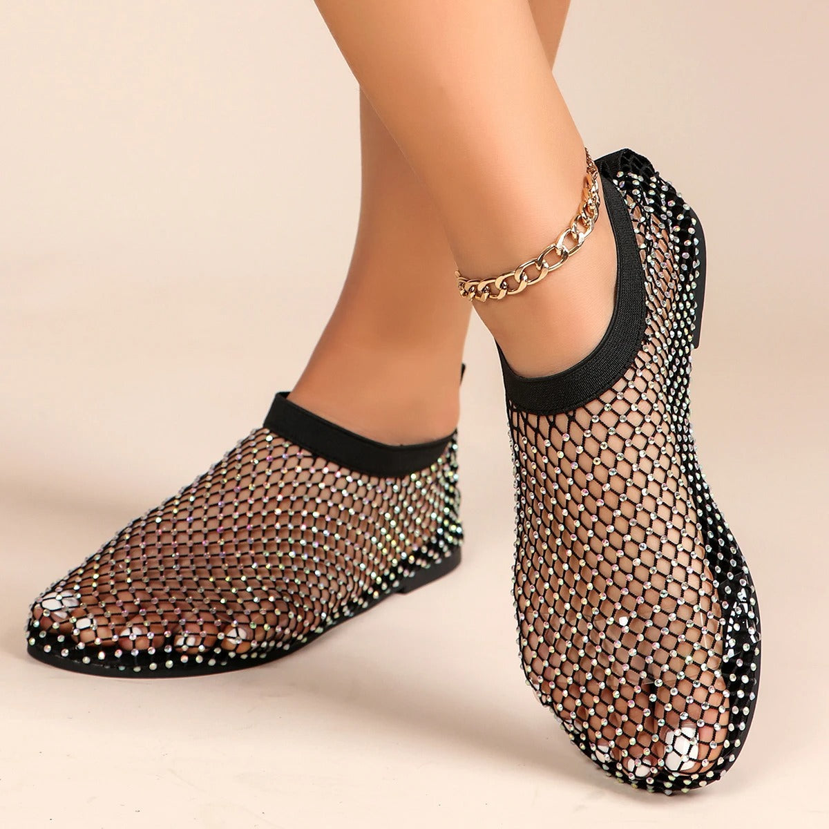 Monaco Mesh-Ballerinas — leicht mit schimmerndem Finish