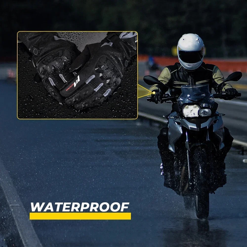 VeloWarm USB Rechargeable Heated Motorcycle Gloves — Advanced Electric Heating