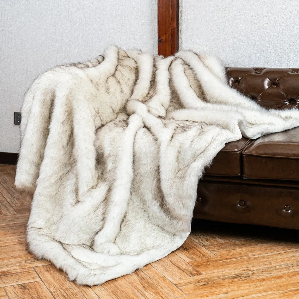 Silvara Luxe Faux Fur Throw — Dense Pile, Plush Texture