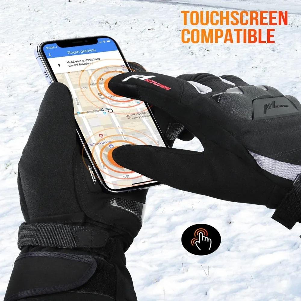 VeloWarm USB Rechargeable Heated Motorcycle Gloves — Advanced Electric Heating