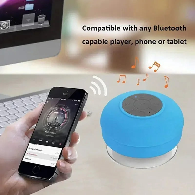 مكبر صوت عائم مقاوم للماء للمسبح AquaGlow — إضاءة LED مدمجة