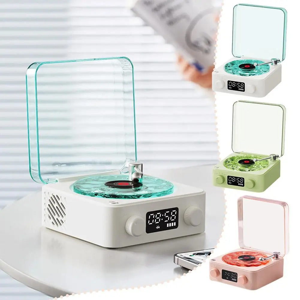 مكبر صوت بلوتوث Waves بتصميم أسطوانات الفينيل — تصميم كلاسيكي وصوت عالي الدقة