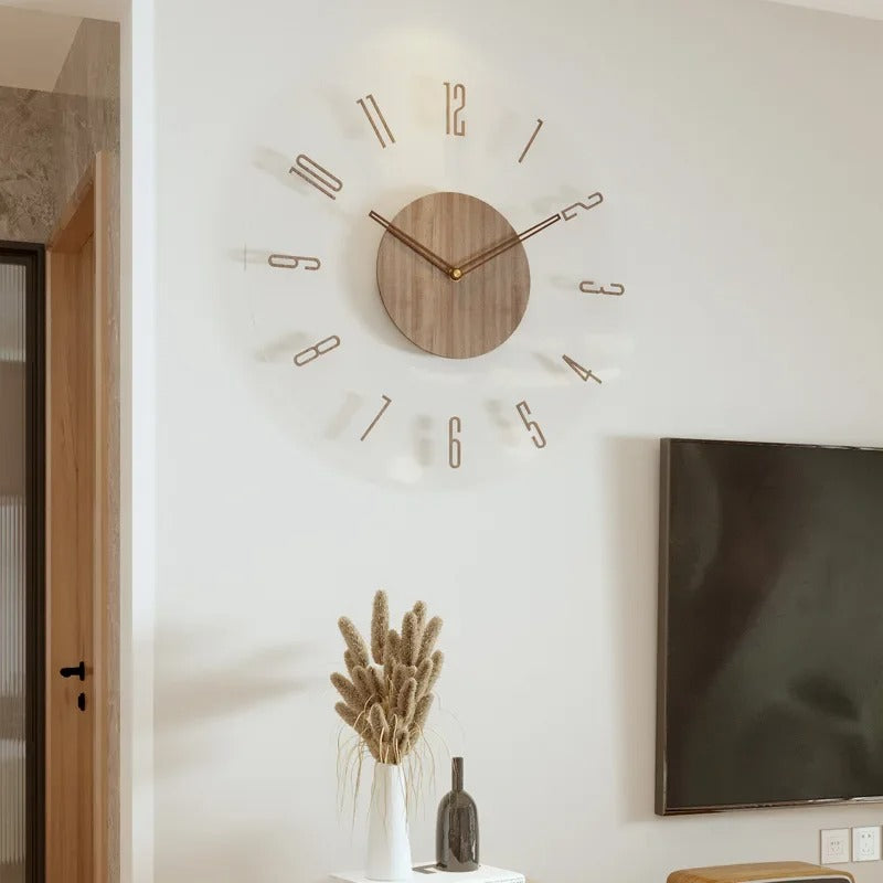 Reloj de pared minimalista FashionableClock — diseño de cuarzo silencioso