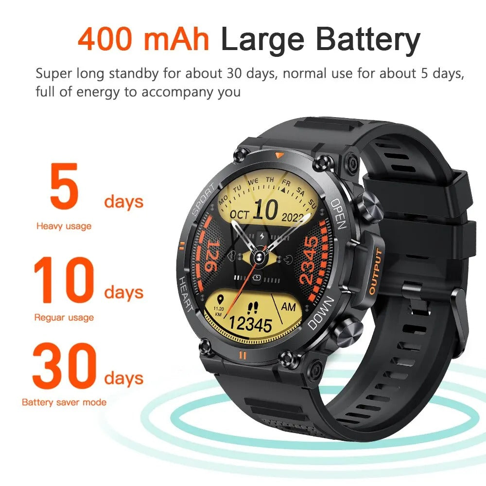 Titan Watches taktisk smartwatch — uforgængeligt, lang batteritid