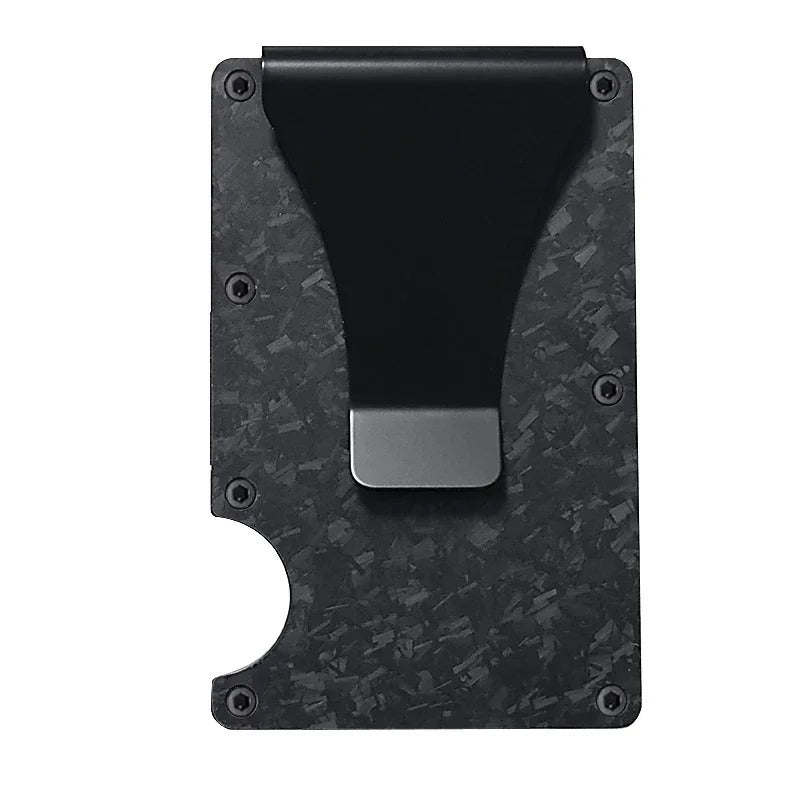 Kirrea Slim RFID Card Holder – Matte Cobalt Titanium, Ultra-Light Unisex Wallet