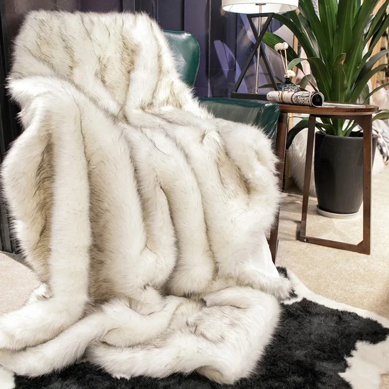 Silvara Luxe Faux Fur Throw — Dense Pile, Plush Texture