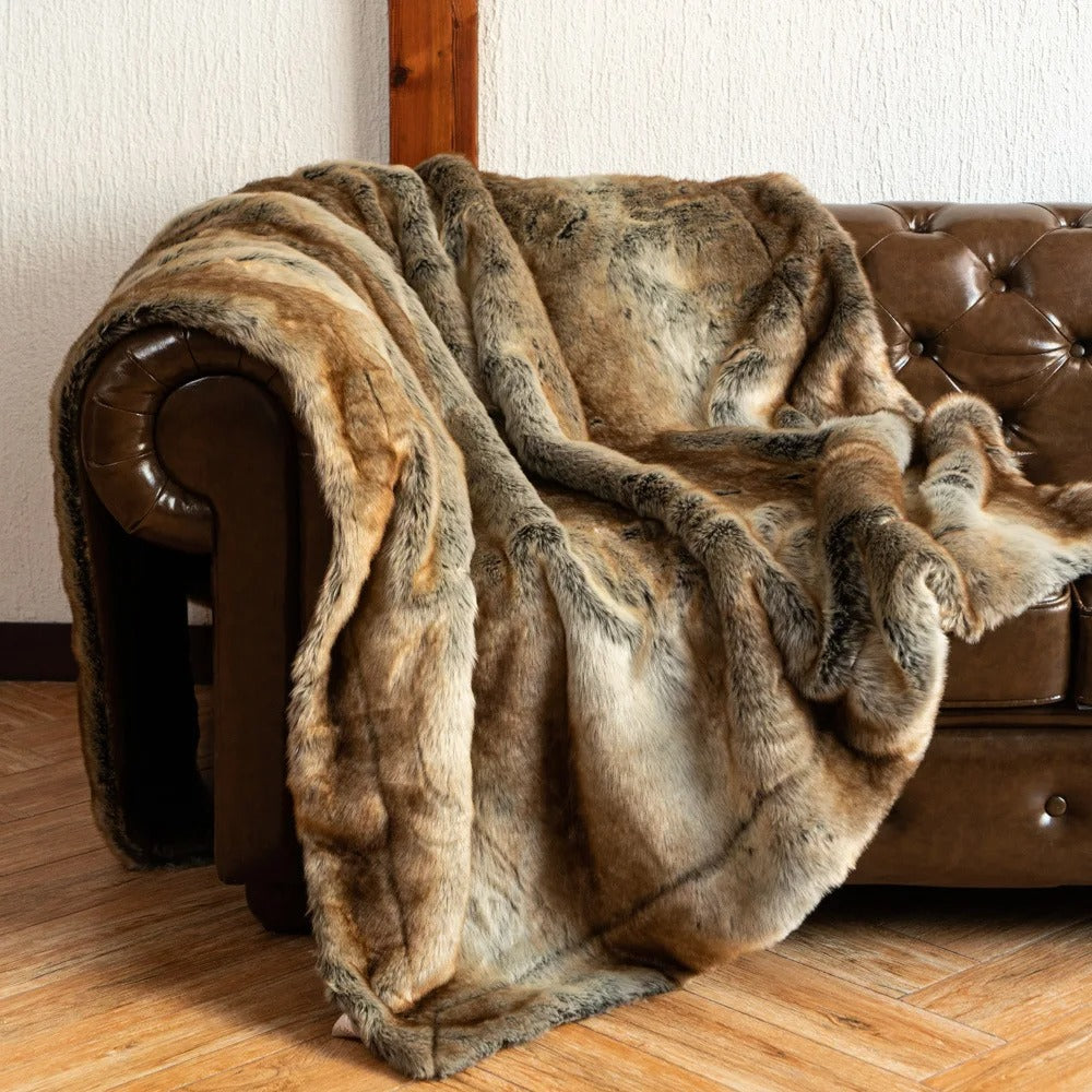 Silvara Luxe Faux Fur Throw — Dense Pile, Plush Texture