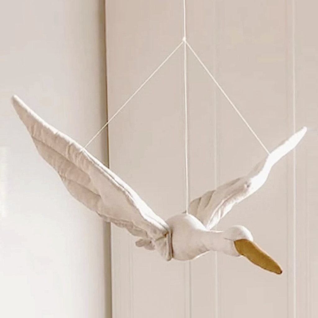 Fliegender Schwan Hängemobile — Sanfte, gleitende Deko, 3 Farben