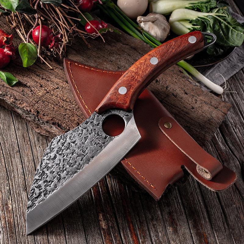Precision Handmade Cleaver — Stainless Steel Blade