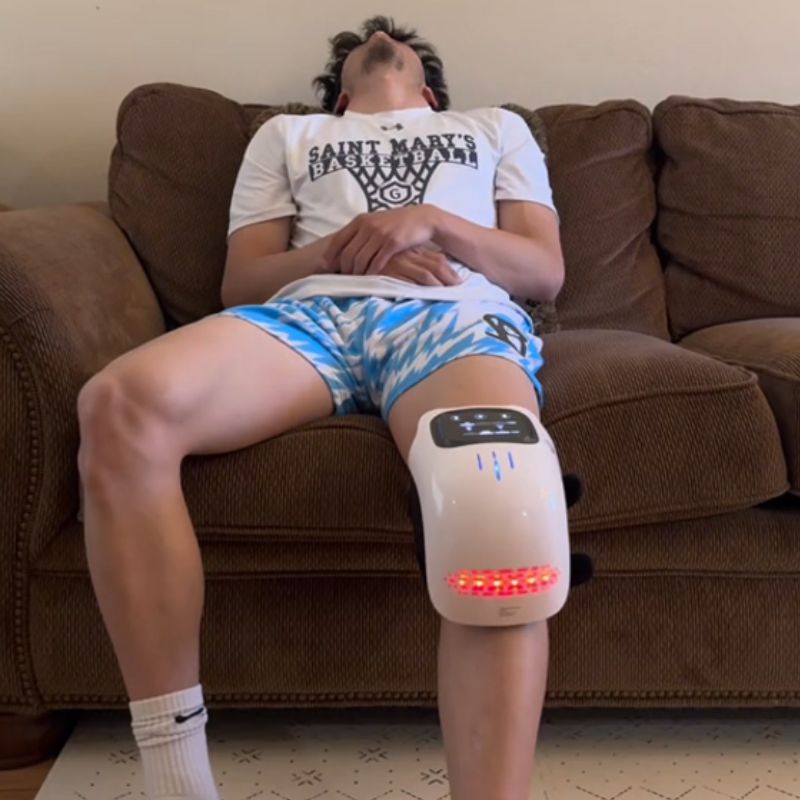 Heated Knee Massager — Adjustable Vibration, 60°C Heat, Infrared