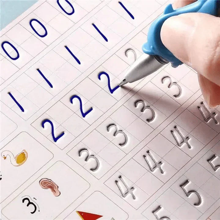 Magic Reusable Copybook Set — Trace Letters, Numbers & Shapes