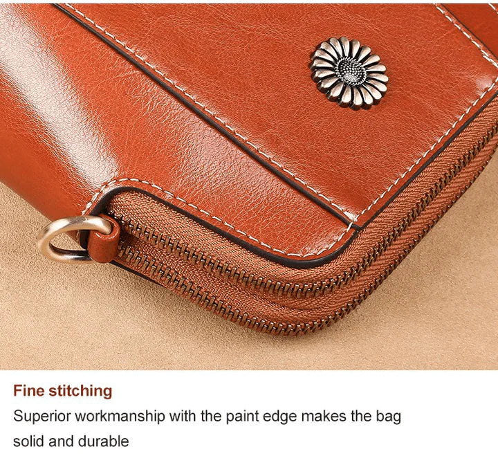 Retro-Umhängetasche aus Leder — stilvolle Schultertasche, 14x6x18cm