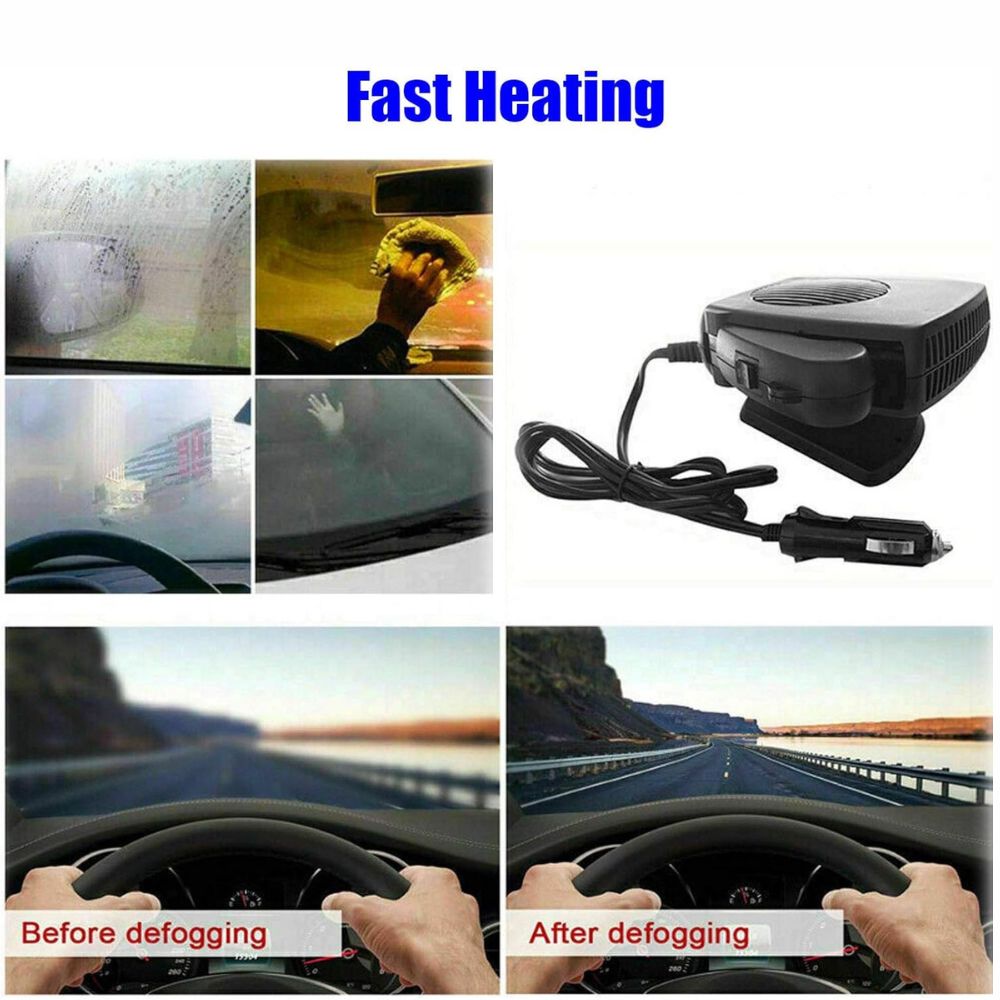 12V Car Heater Fan – 150W/300W Portable Ceramic Auto Heater for Fast Defrost & Heating | Filindra