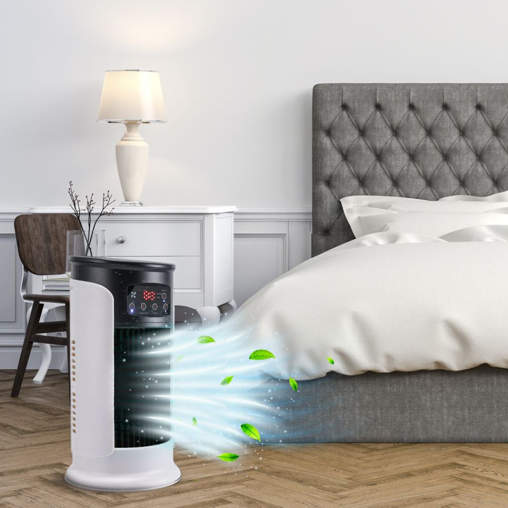 Unità portatile Lyra per il condizionamento dell’aria senza finestra a basso consumo energetico, da pavimento