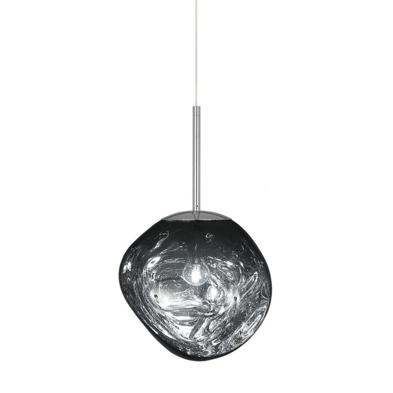Suspension en verre Liora — Abat-jour sculptural moderne, éclairage d’ambiance chaleureux