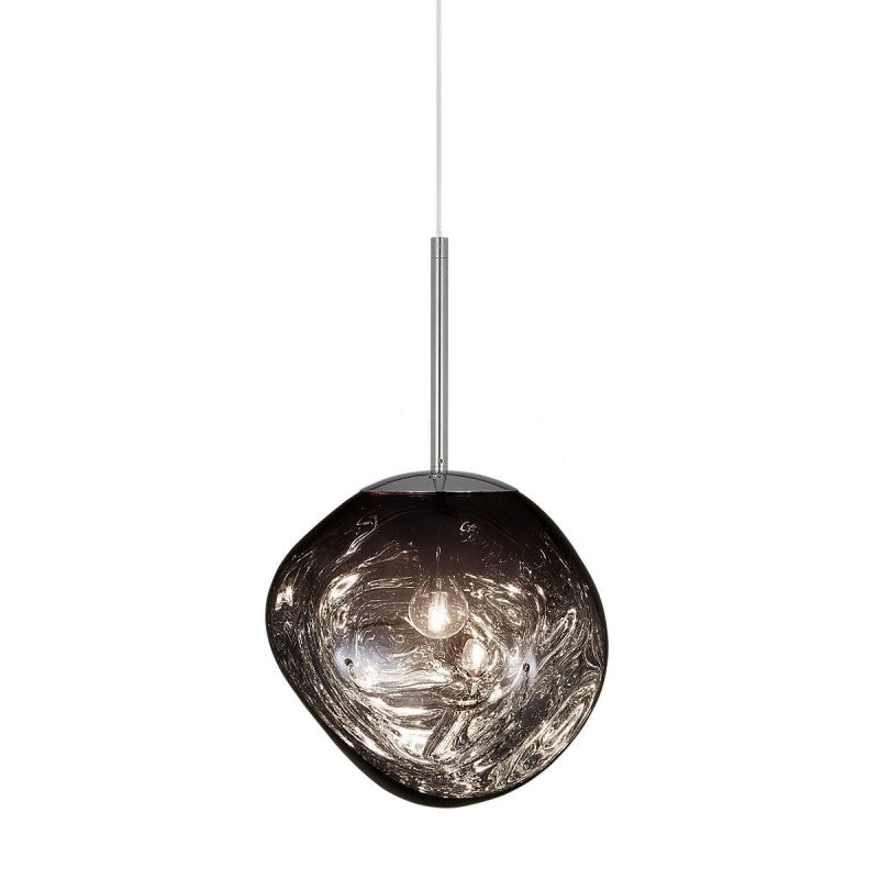 Suspension en verre Liora — Abat-jour sculptural moderne, éclairage d’ambiance chaleureux