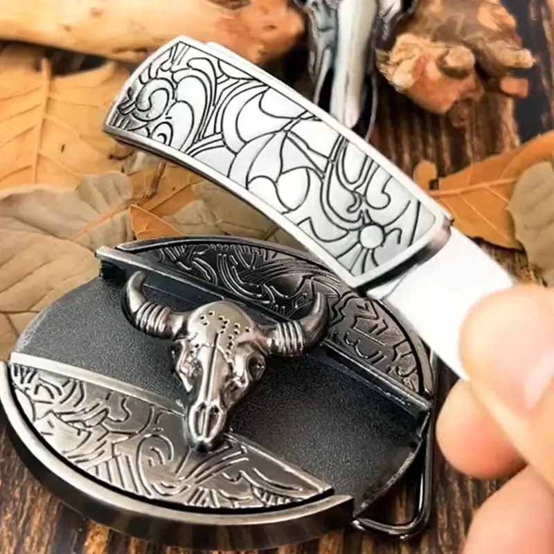 Metal Oval Cowboys Belt Buckle – Western Style Durable & Decorative | Filindra