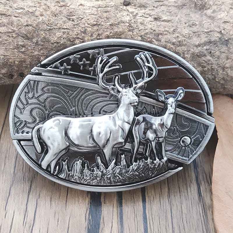 Metal Oval Cowboys Belt Buckle – Western Style Durable & Decorative | Filindra