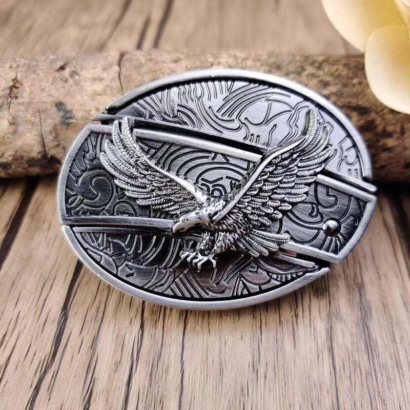 Metal Oval Cowboys Belt Buckle – Western Style Durable & Decorative | Filindra
