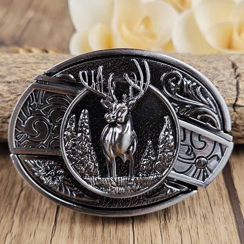 Metal Oval Cowboys Belt Buckle – Western Style Durable & Decorative | Filindra