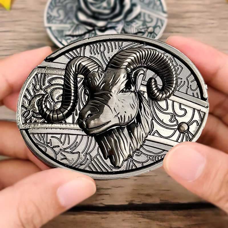 Metal Oval Cowboys Belt Buckle – Western Style Durable & Decorative | Filindra