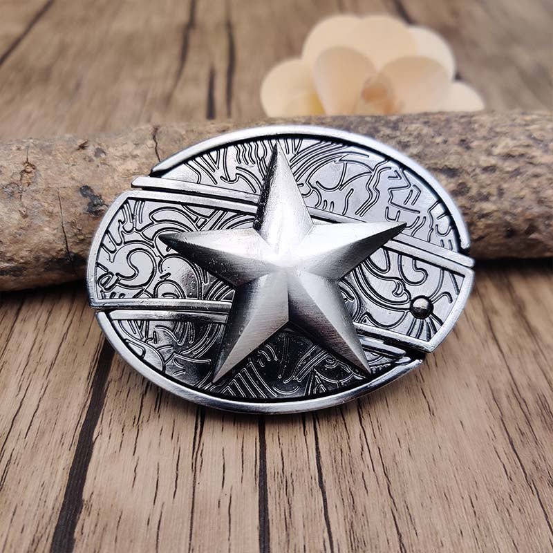 Metal Oval Cowboys Belt Buckle – Western Style Durable & Decorative | Filindra