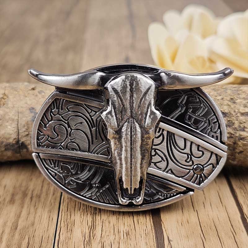 Metal Oval Cowboys Belt Buckle – Western Style Durable & Decorative | Filindra