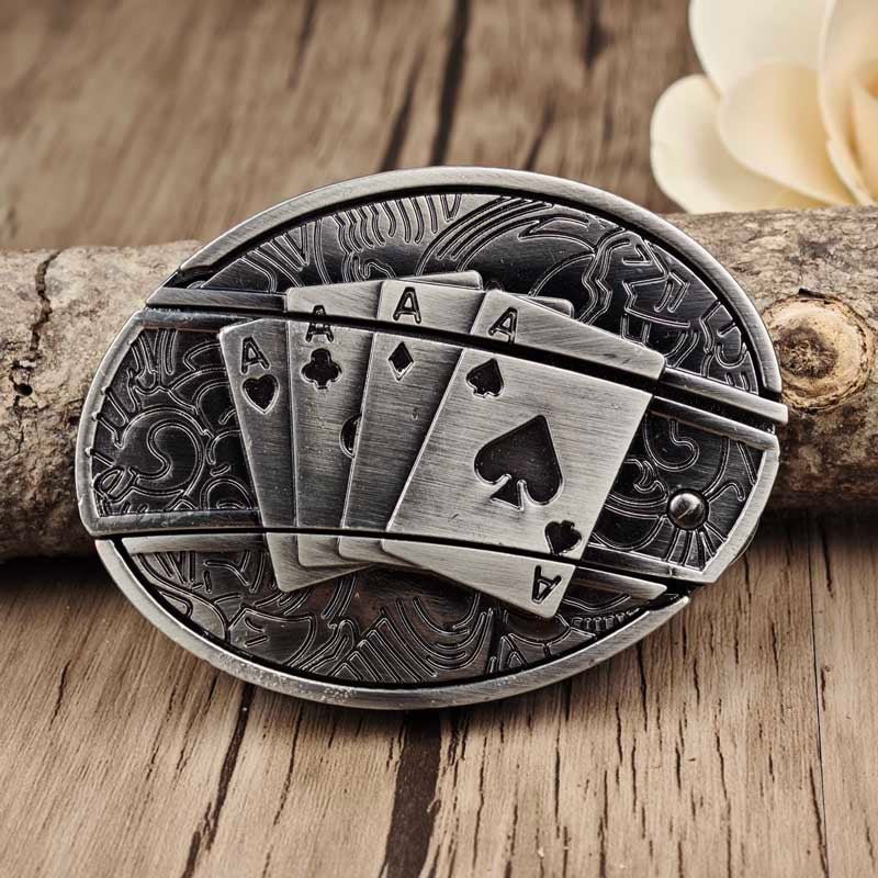 Metal Oval Cowboys Belt Buckle – Western Style Durable & Decorative | Filindra