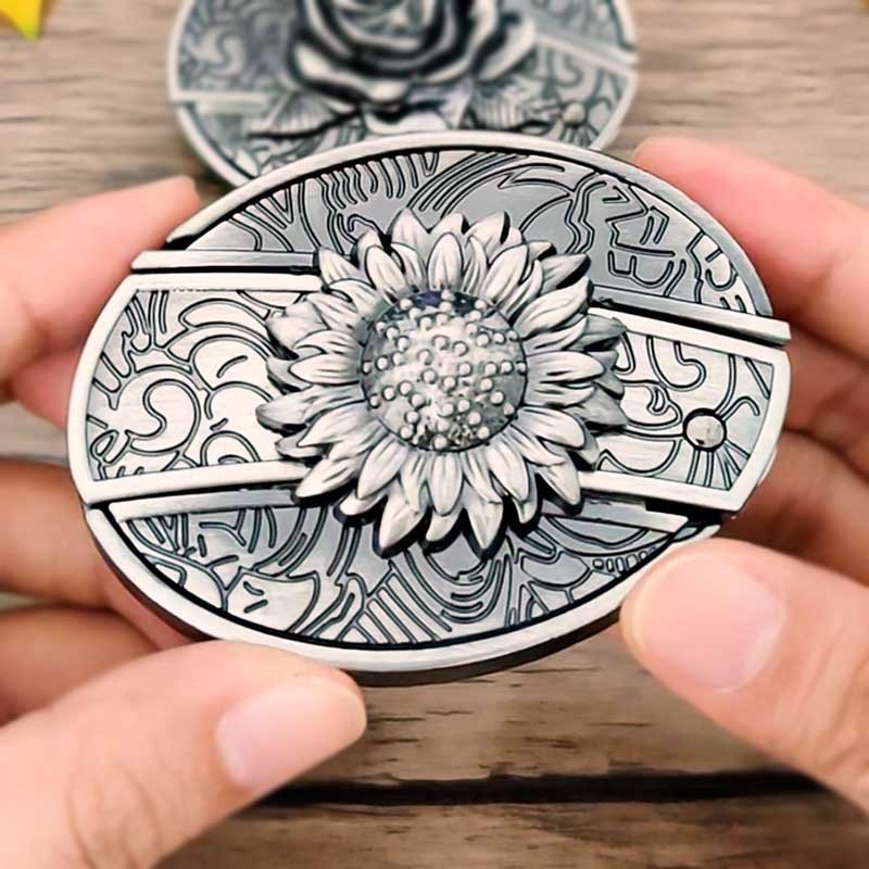 Metal Oval Cowboys Belt Buckle – Western Style Durable & Decorative | Filindra