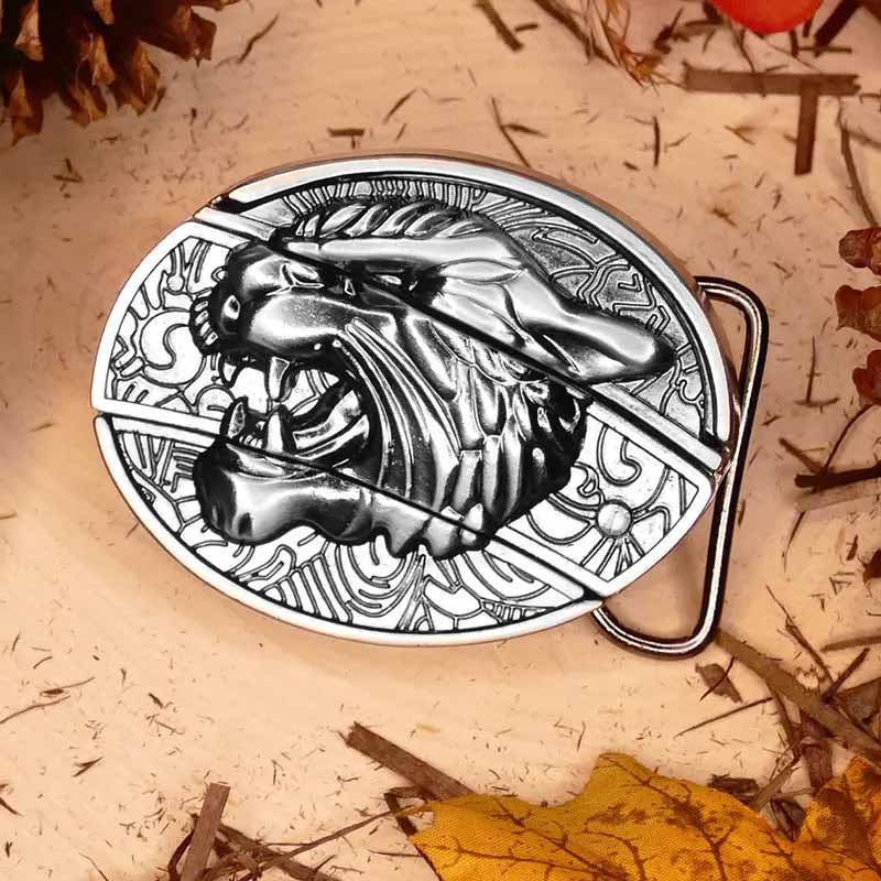 Metal Oval Cowboys Belt Buckle – Western Style Durable & Decorative | Filindra