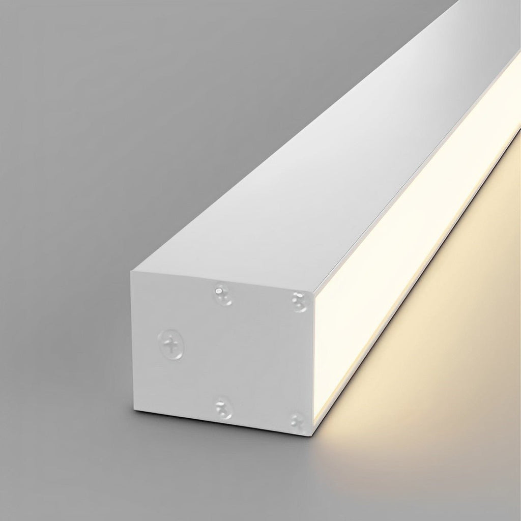 Dimmable LED Ceiling Light — Slim Black Aluminum Linear Fixture