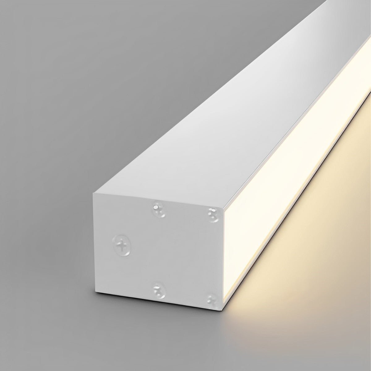 Dimmable LED Ceiling Light — Slim Black Aluminum Linear Fixture