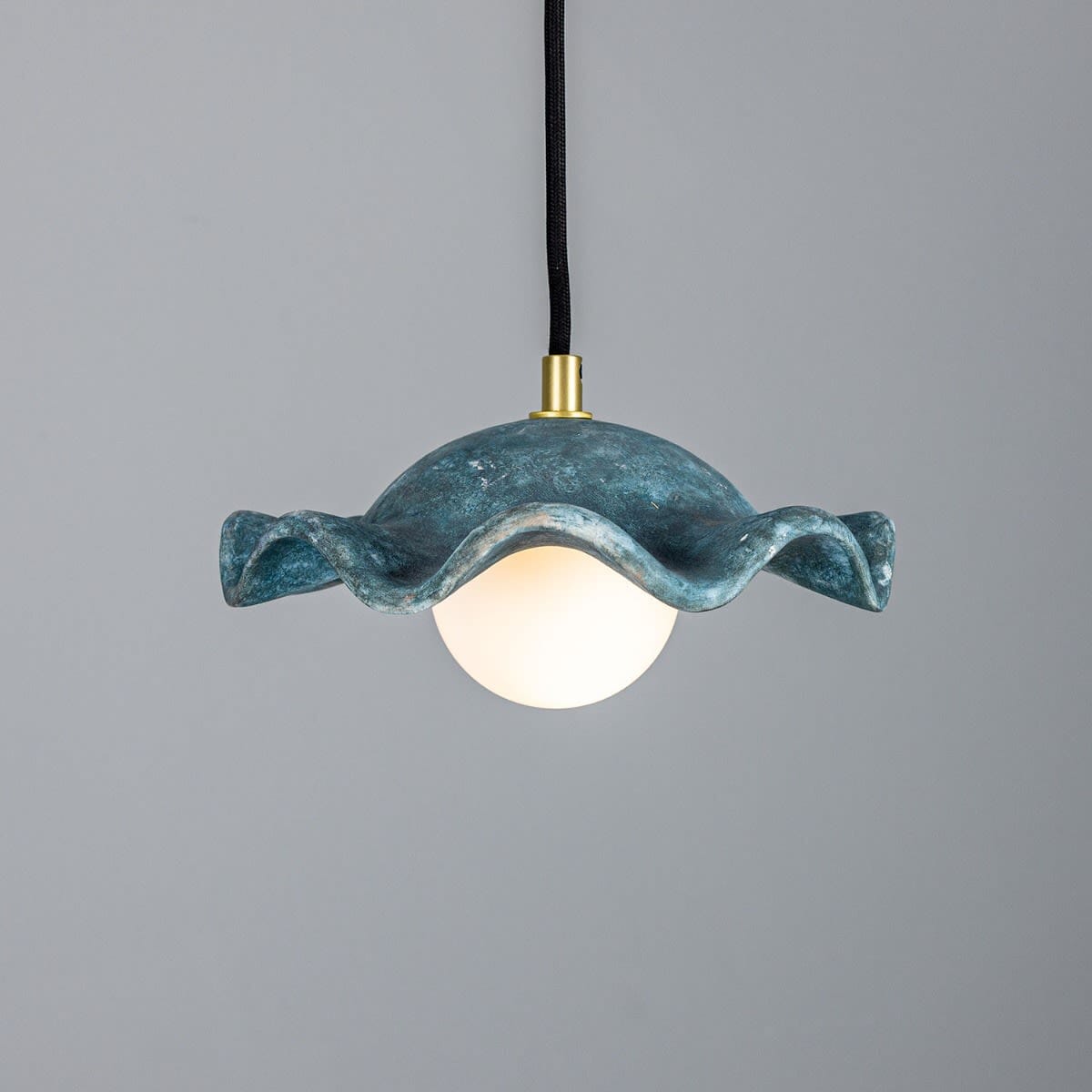 Tidevale Pendant Light Ceramic Shade In Ocean Blues And Earth Tones