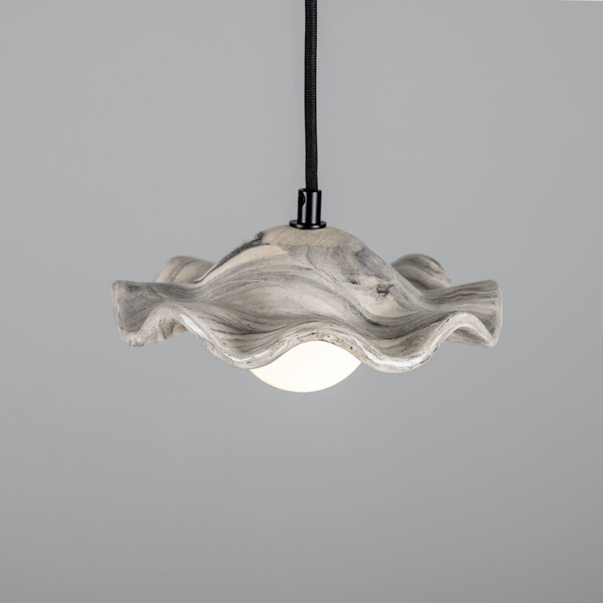 Sylvara Pendant Light Featuring A Marble Pattern Shade