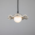 Sylvara Pendant Light Featuring A Marble Pattern Shade