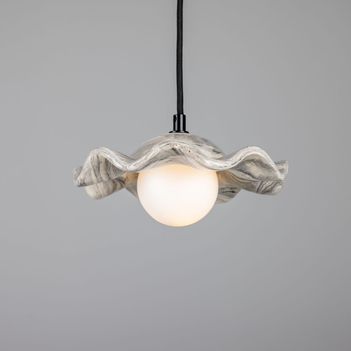 Sylvara Pendant Light Featuring A Marble Pattern Shade
