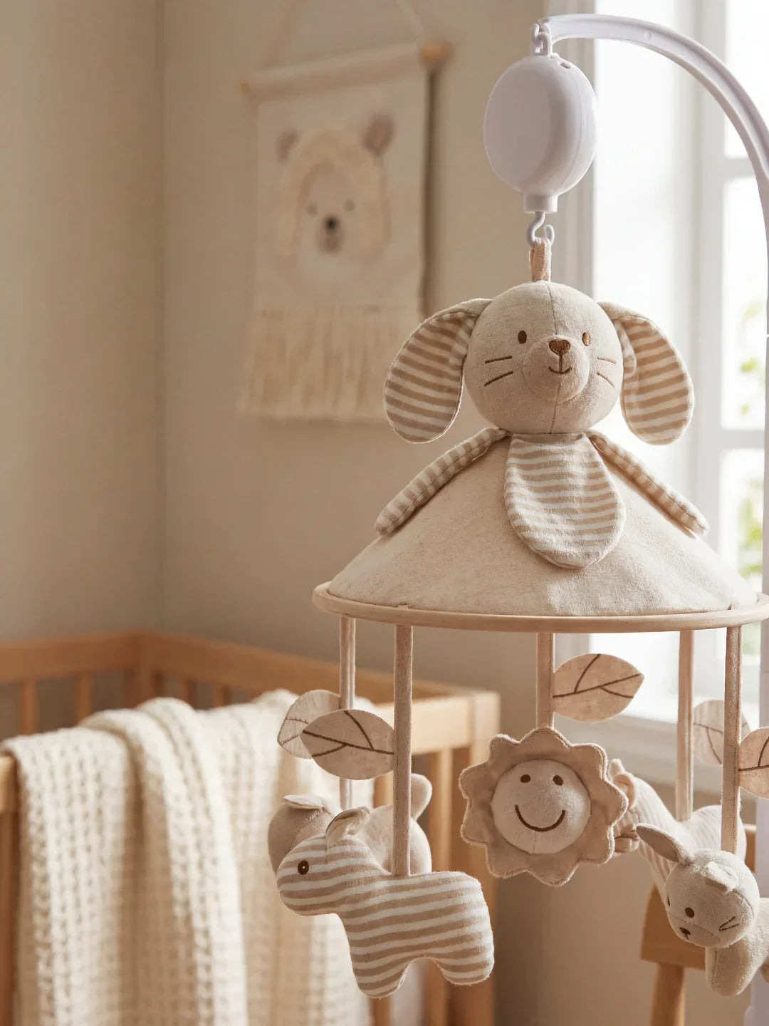 Soothing Wooden Baby Musical Mobile — Support Arm