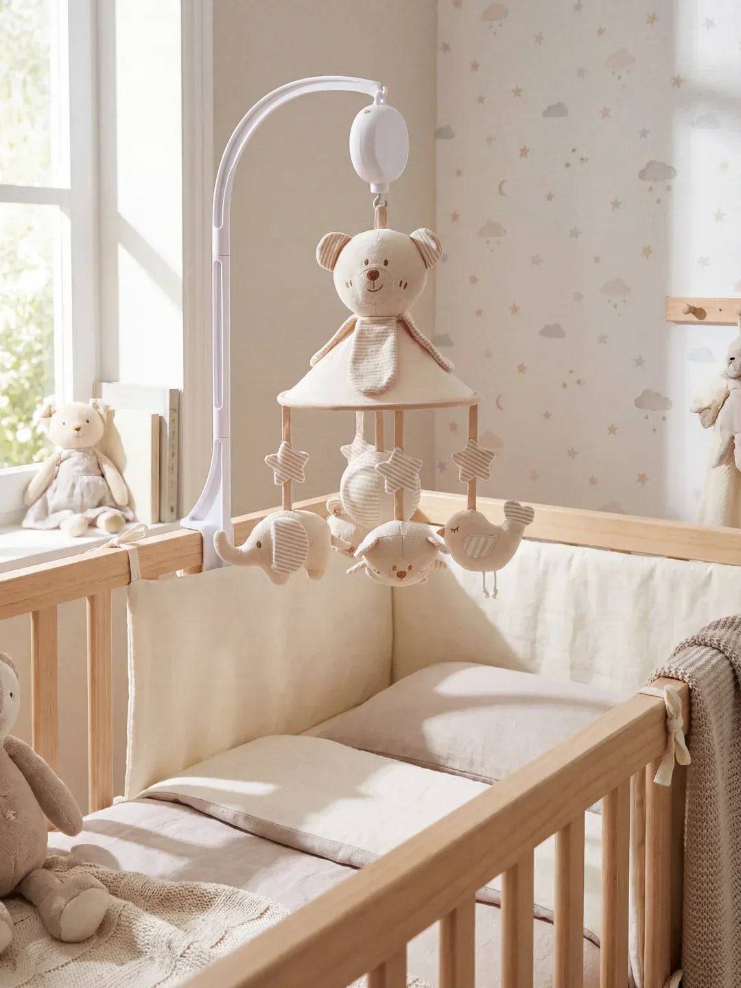 Soothing Wooden Baby Musical Mobile — Support Arm