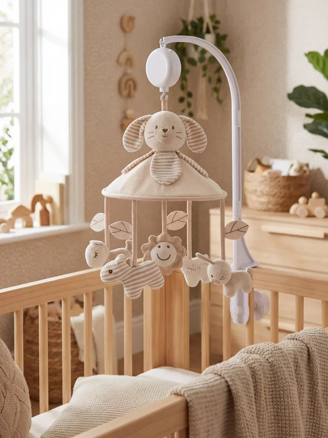 Soothing Wooden Baby Musical Mobile — Support Arm