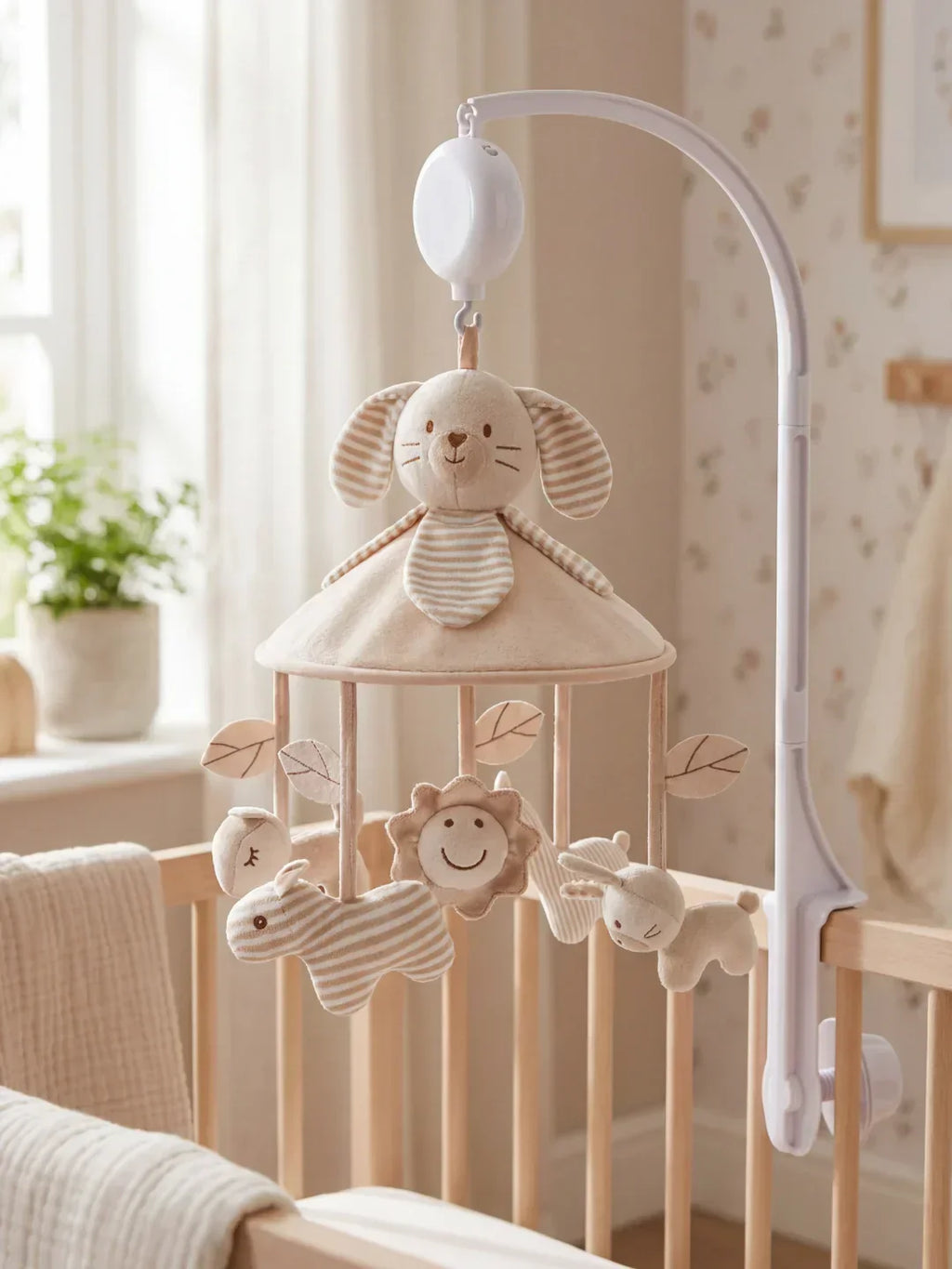 Soothing Wooden Baby Musical Mobile — Support Arm