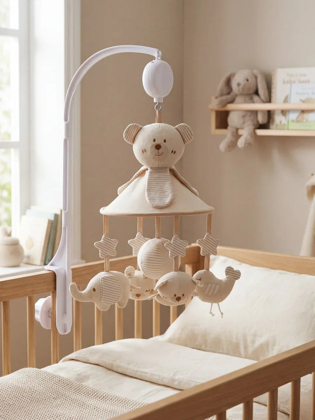 Soothing Wooden Baby Musical Mobile — Support Arm