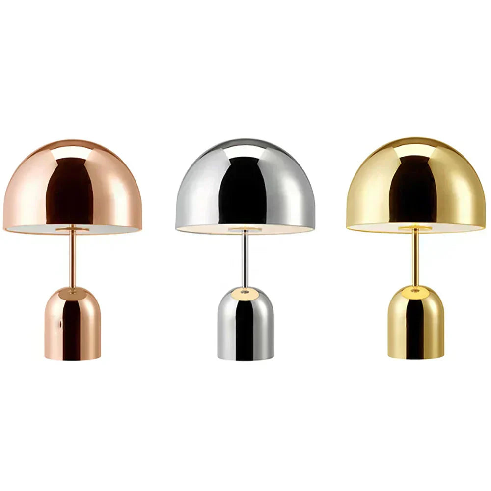 Luminra dimbar kopparfärgad bordslampa — LED-lampa ingår, minimalistisk design