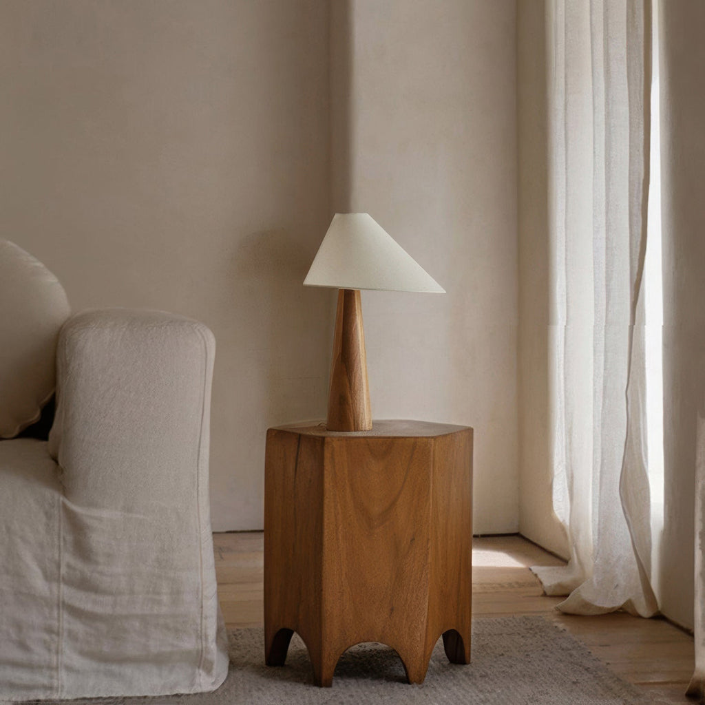 Calmere Floor Lamp With Fabric Shade For Living Spaces