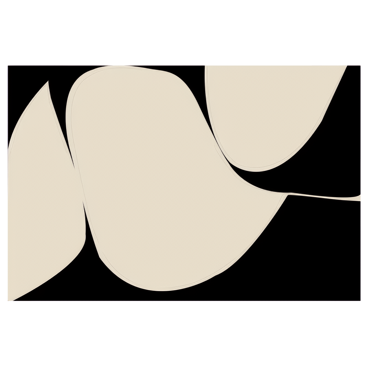 MONOCHROME MAGIC — Black-and-White Wave Luxury Carpet