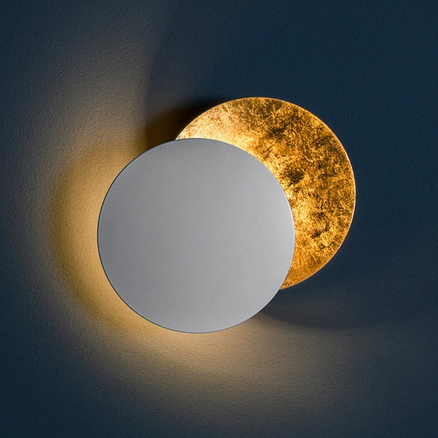 Einzigartige, um 360° drehbare LED-Eklipsen-Wandlampe - Mondphasendesign