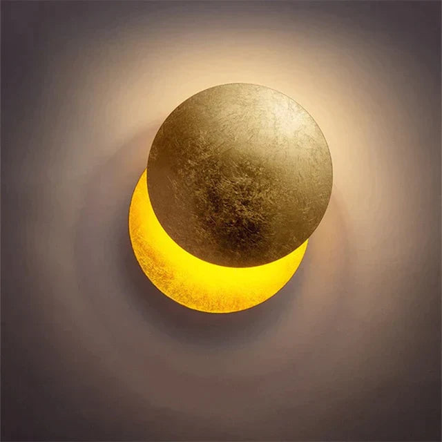 Einzigartige, um 360° drehbare LED-Eklipsen-Wandlampe - Mondphasendesign