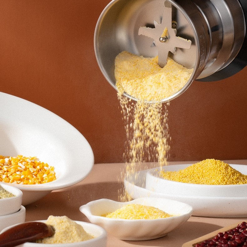GrindMaster Multifunctional Food Mill — Portable Four-Blade Cutter, Compact