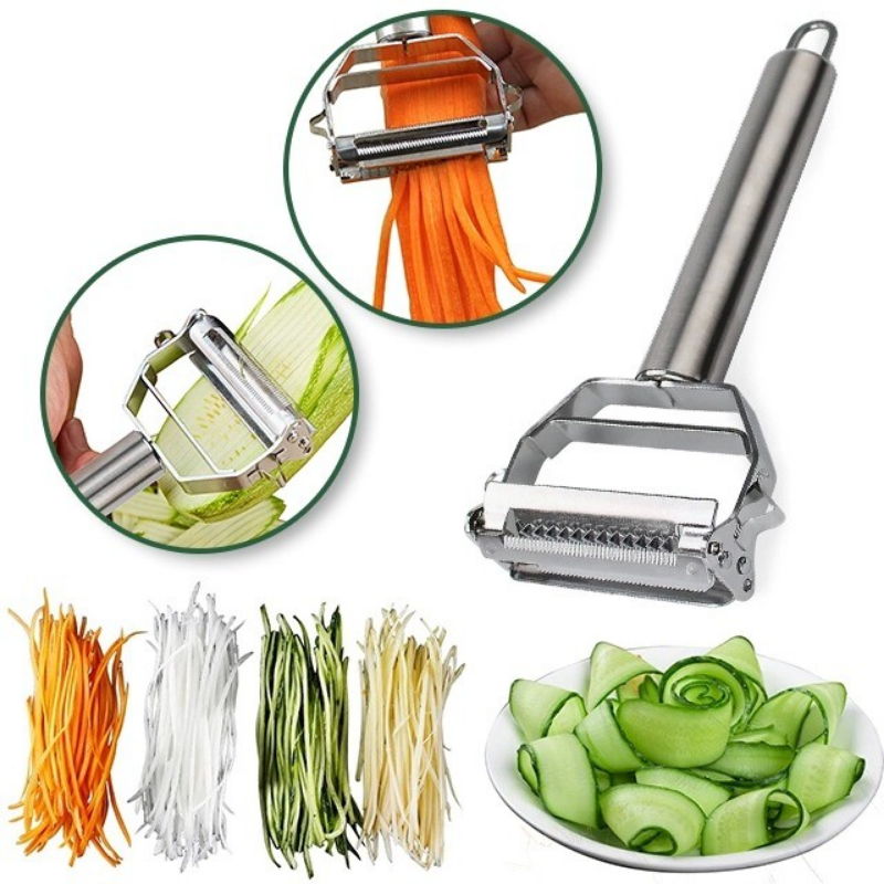 SharpPeel Multifunctional Fruit & Vegetable Peeler — Two-Piece Set, Steady Grip