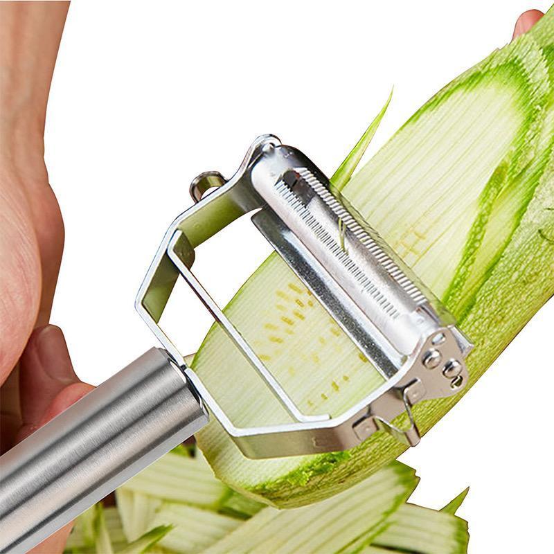 SharpPeel Multifunctional Fruit & Vegetable Peeler — Two-Piece Set, Steady Grip